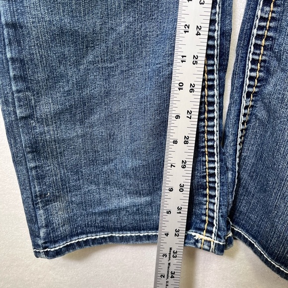 Realco Jeans Bootcut Denim Jeans Womens 32 Plus size Blue Stretch Western 2283 - Picture 7 of 11